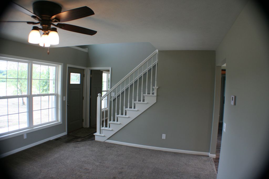 LIVING ROOM VIEW OF STAIRS